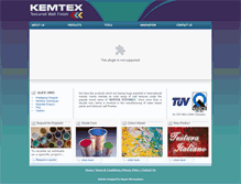 Tablet Screenshot of kemtex.in